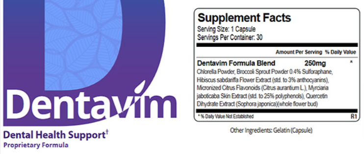 Dentavim Supplement Fact