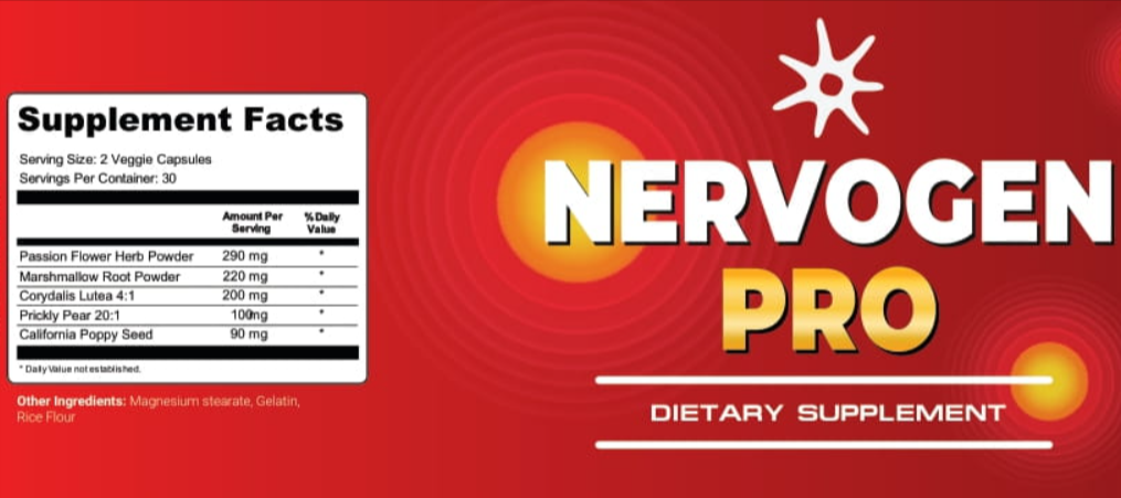 Nervogen Pro supplement facts